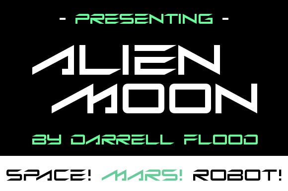 Alien Moon: A Futuristic Sci-Fi Display Font for Editorial Design