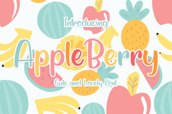 Apple Berry: A Playful and Friendly Display Font