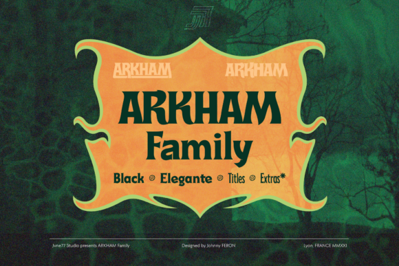 Arkham: A Bold and Thick Display Font for Impactful Campaigns