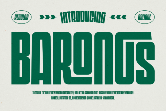 Barongs: The Bold Display Font for Creative Makers