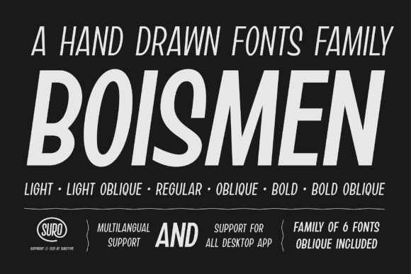 Boismen: The Bold and Thick Display Font for Crafters