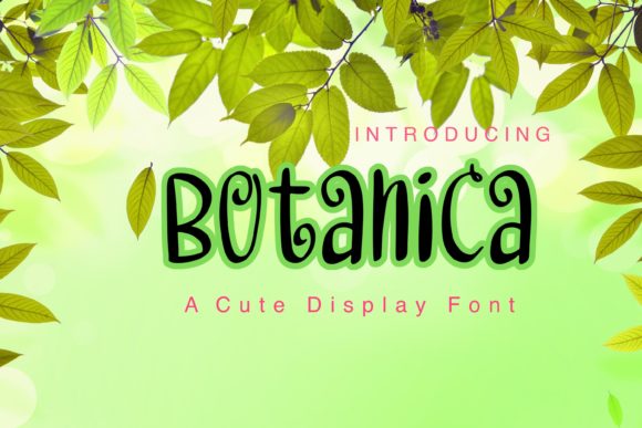 Botanica: A Charming Display Font for Creative Projects
