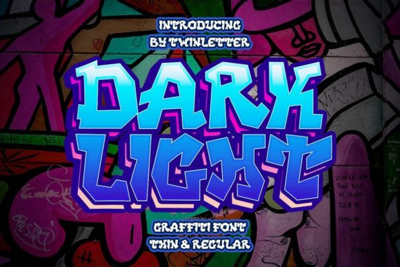 Dark Light: A Futuristic Graffiti-Styled Display Font