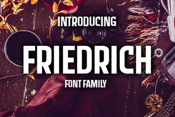 Discover Friedrich: A Bold and Sharp Display Font