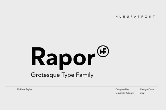 Discover Rapor: A Modern and Cool Display Font