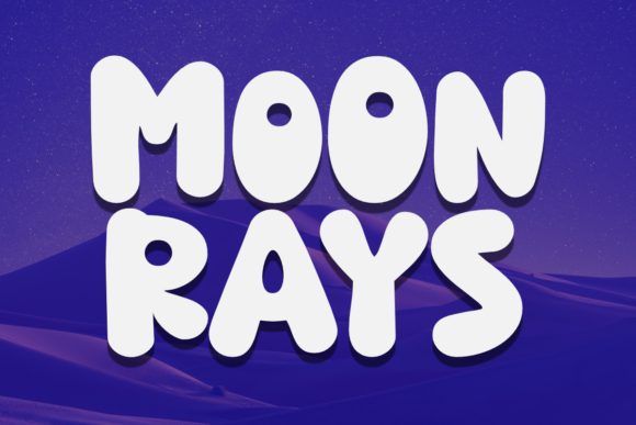 Discover the Charm of Moon Rays: A Fun and Thick Display Font