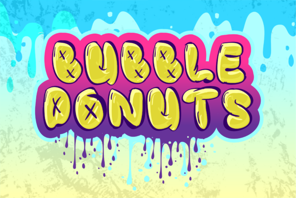 Discover the Versatile Charm of Bubble Donuts Font