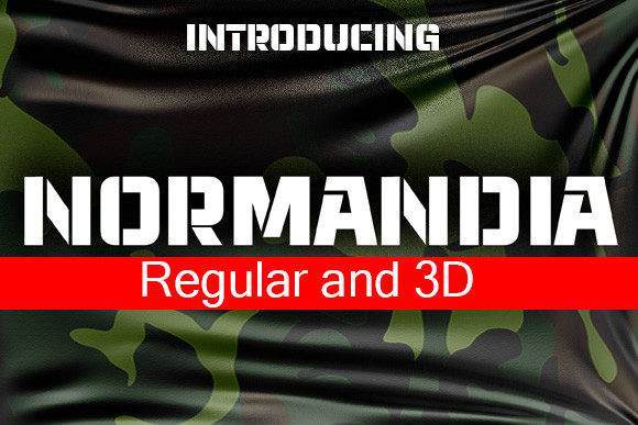 Discover the Versatile Normandia 3D Display Font