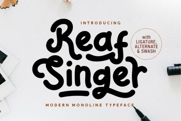 Discover the Whimsical Charm of Reaf Singer Font