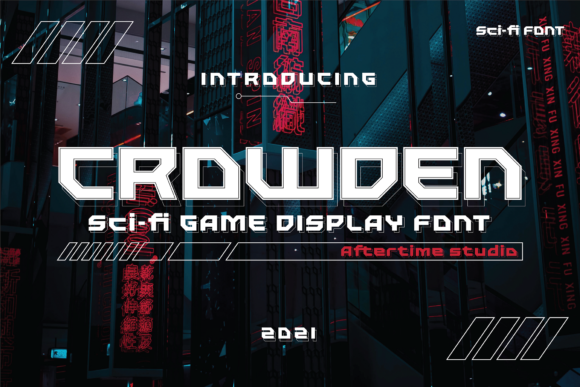 Enhance Your Craft with Crowden, the Futuristic Display Font