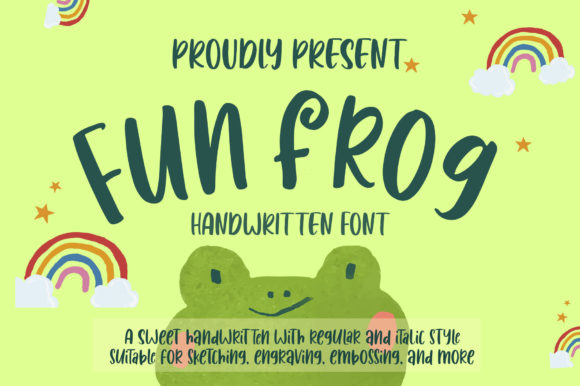 Fun Frog: A Cheery and Charming Font for Creative Makers