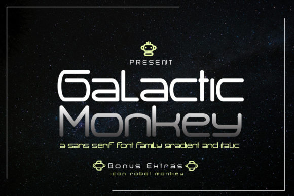 Galactic Monkey: A High-Tech Display Font for Modern Web Design