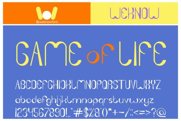 Game of Life: A Cool and Techno Display Font for Makers