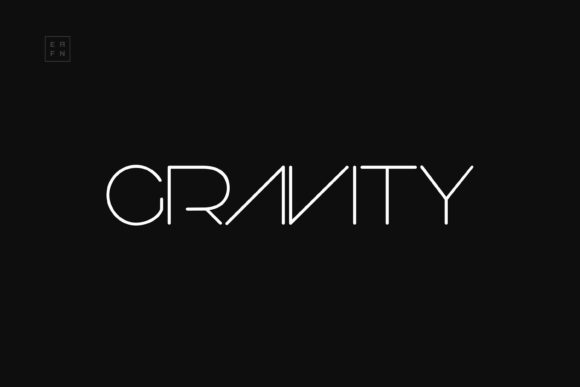 Gravity: A Minimal and Modern Display Font for Editorial Design