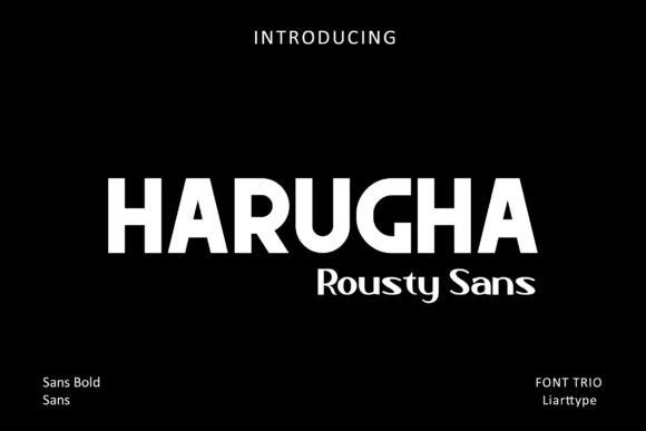 Harugha: A Bold and Thick Display Font for Editorial Design