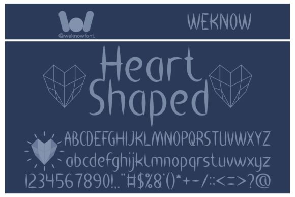 Heart Shaped: A Versatile Display Font for Creative Projects