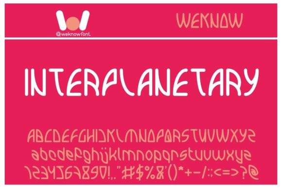 Interplanetary: A Cool and Casual Display Font for Editorial Design