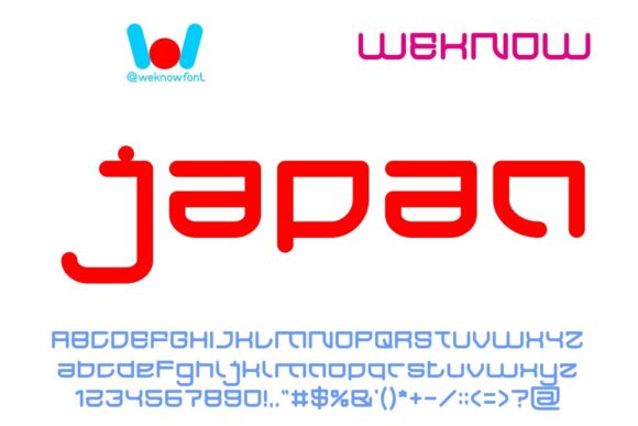 Japan: A Cool, Bold Display Font for Creative Projects