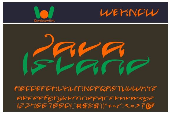 Java Island: A Whimsical Display Font for Editorial Design