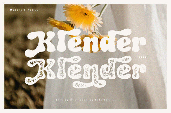 Klender: The Modern and Retro Display Font for Creative Campaigns