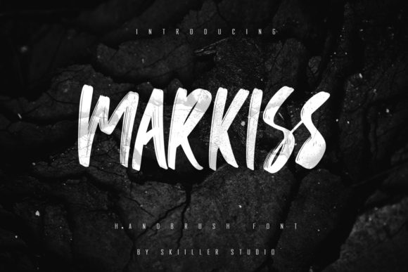 Markiss: The Cool Paint Brushed Display Font for Creative Marketers