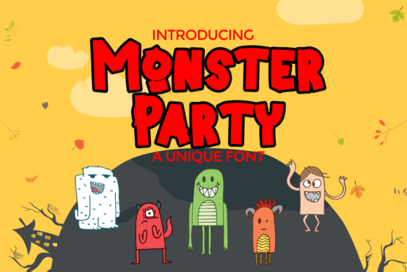 Monster Party: A Playful Display Font for Engaging Visuals