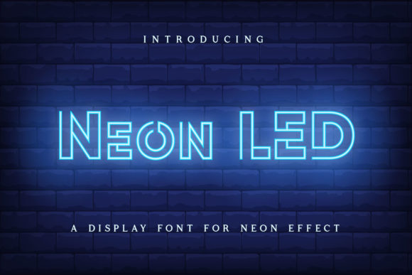 Neon Led: A Retro Display Font for Editorial Design