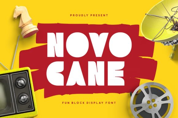 Novocane: A Bold Display Font for Creative Marketers