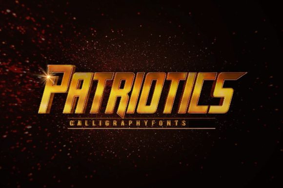Patriotics: A Bold and Sporty Display Font for Creative Campaigns