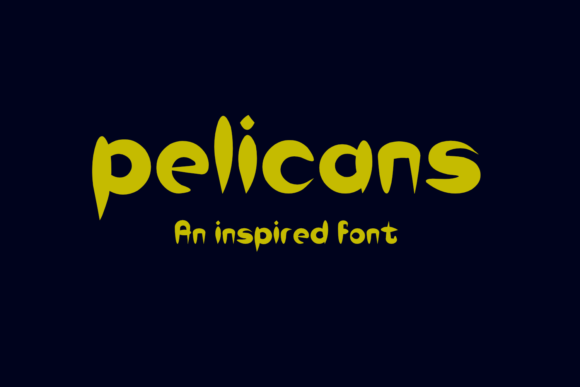 Pelicans: A Fun and Casual Display Font for Creative Web Design