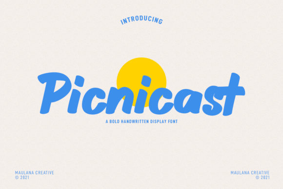 Picnicast: A Fun and Friendly Display Font for Editorial Design