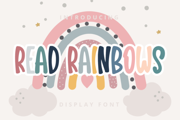 Read Rainbows: A Playful Font for Bright Editorial Designs