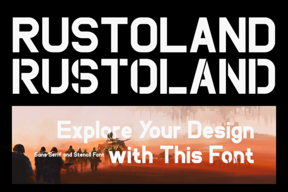 Rustoland: A Bold and Modern Display Font for Creative Campaigns