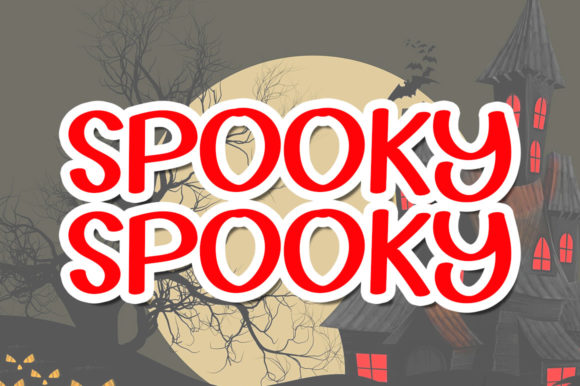Spooky Spooky: A Cool and Friendly Display Font