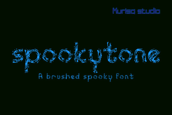 Spookytone: A Creepy and Brushed Display Font for Crafters