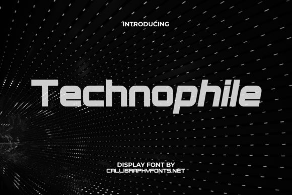 Technophile: A Bold and Robotic Display Font for Modern Design