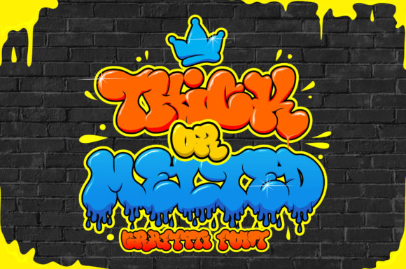 Thick or Melted: A Cool, Bubbly Graffiti Display Font