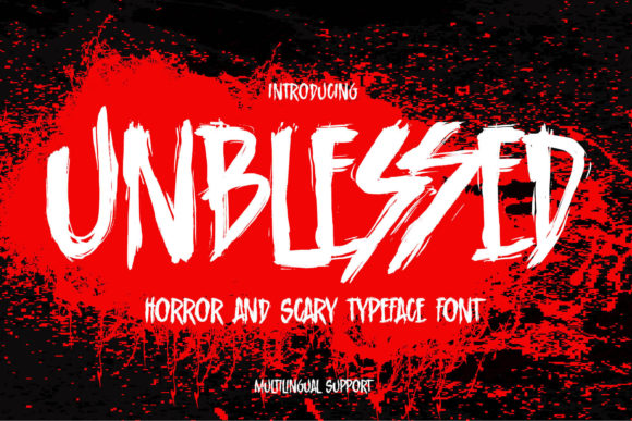 Unblessed: A Spectacular Display Font for Editorial Design