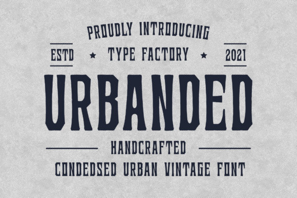 Urbanded: A Bold and Classic Display Font for Modern Web Design